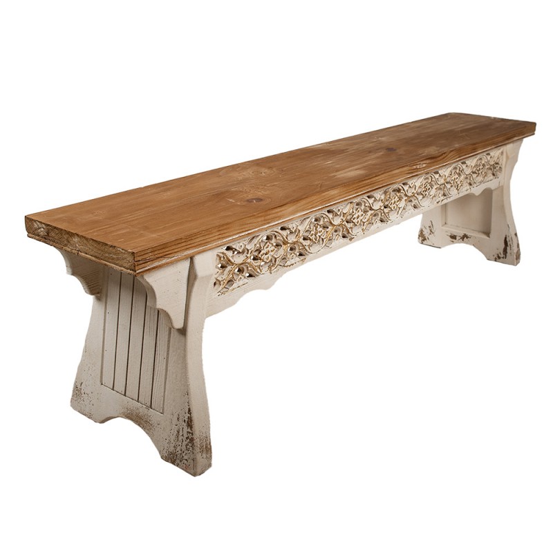 Clayre & Eef 5H0692 Bankje 169x36x46 Cm Bruin Hout