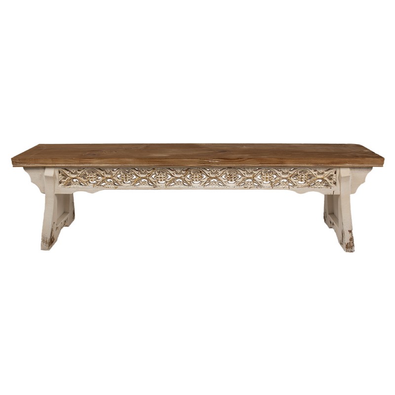 clayre & eef 5H0692 Bankje 169x36x46 cm Bruin Hout