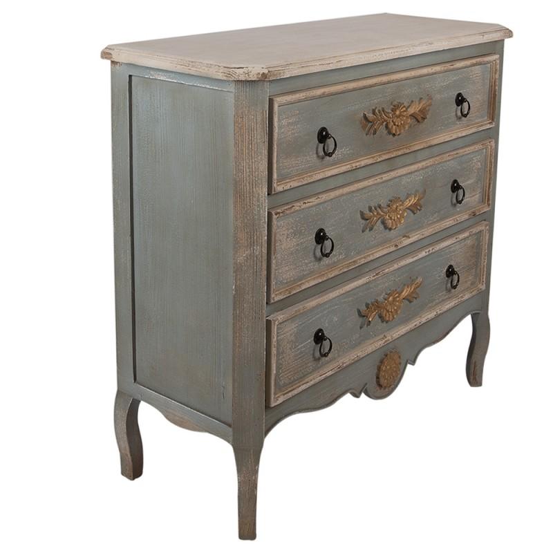 Clayre & Eef 5H0716 Dressoir 95x38x90 Cm Groen Hout