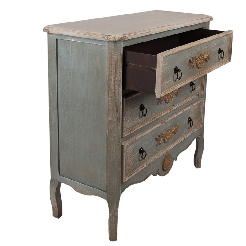 Clayre & Eef 5H0716 Dressoir 95x38x90 Cm Groen Hout