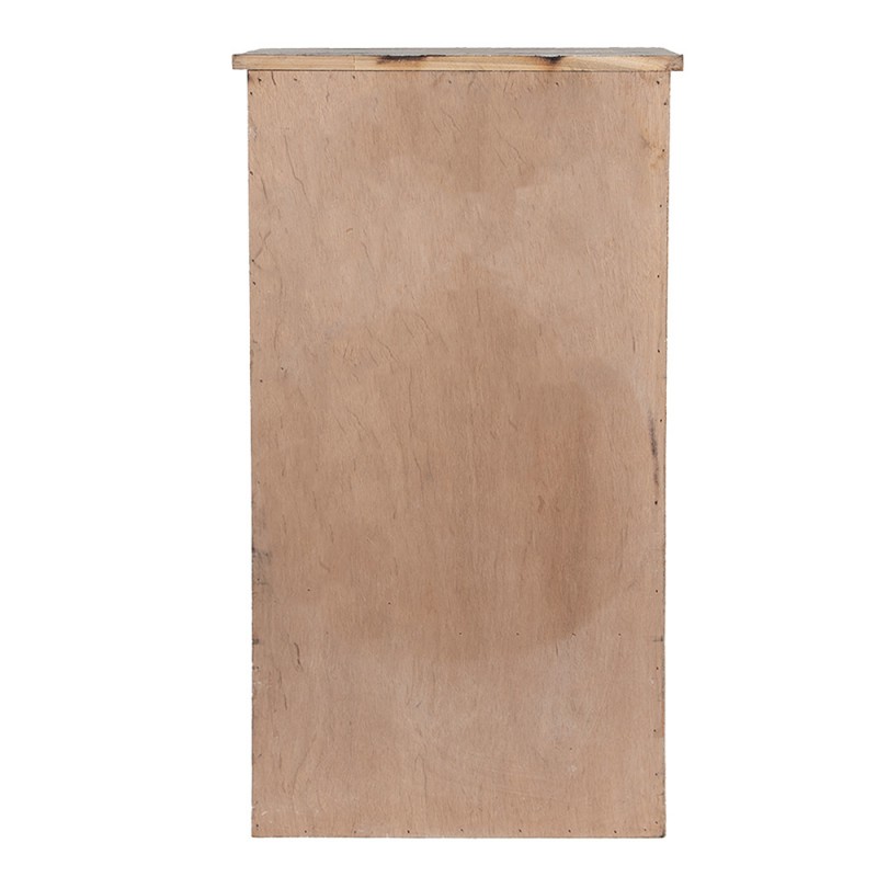 Clayre & Eef 5H0732 Wandkast 33x25x61 Cm Wit Hout