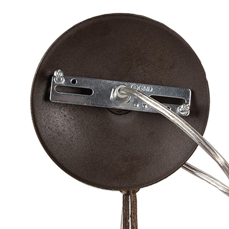 Clayre & Eef 5LMP376 Hanglamp Ø 80x72 Cm Beige IJzer