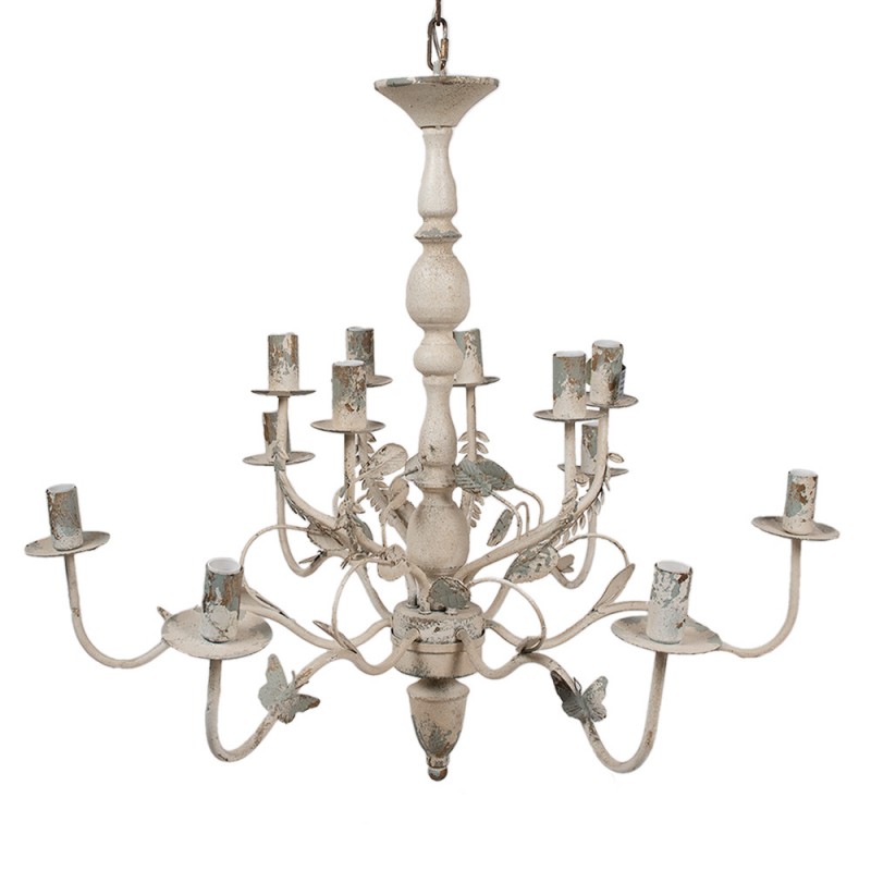 clayre & eef 5LMP376 Hanglamp Ø 80x72 cm Beige IJzer