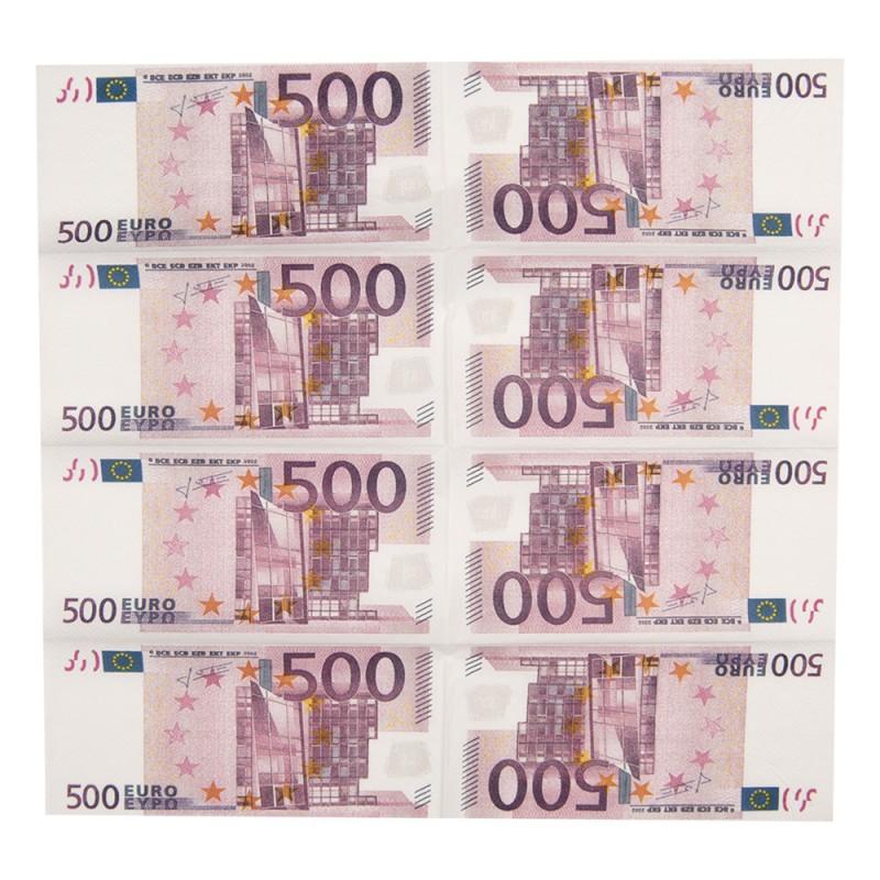 Clayre & Eef 65966 Servetten 16x18 Cm Paars Papier