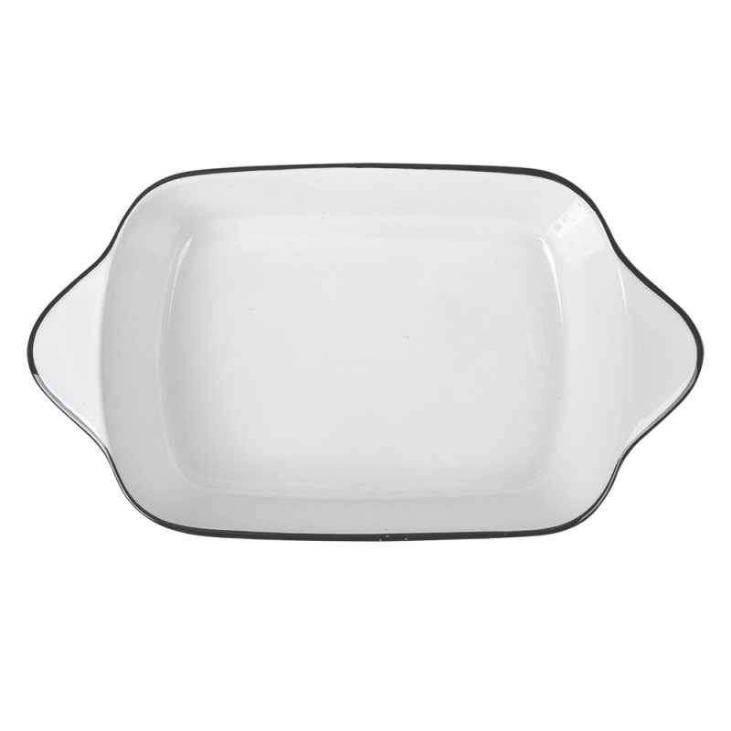 Clayre & Eef 6CE2165 Schaal 550 Ml Wit Keramiek