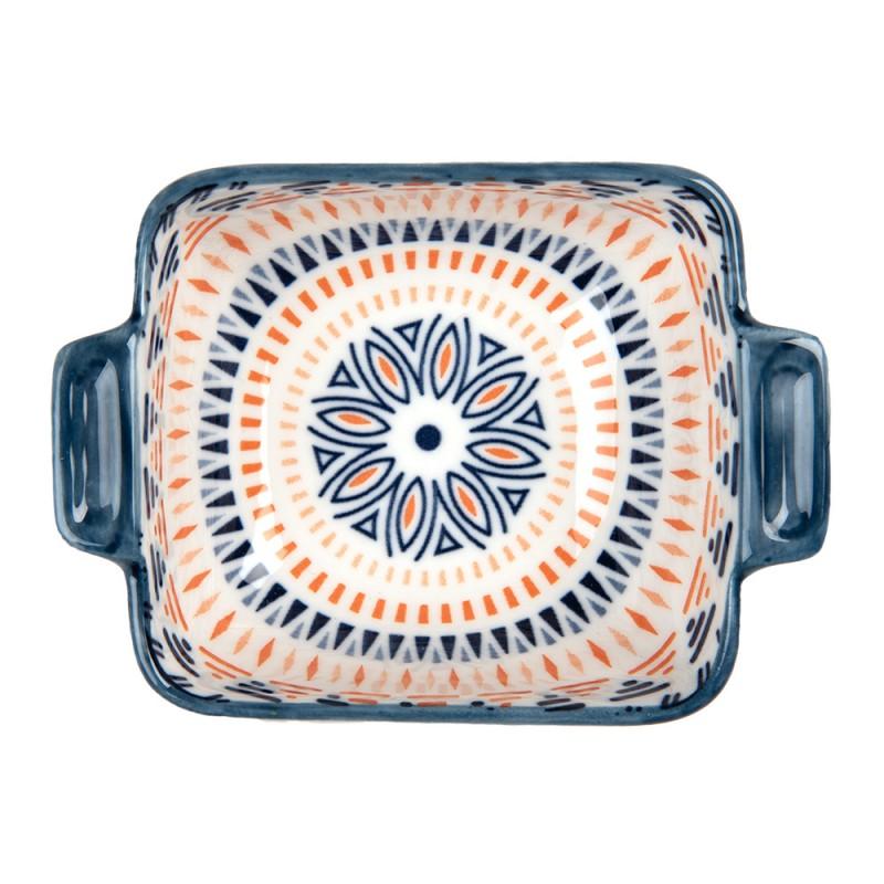 Clayre & Eef 6CEBO0185 Kom 75 Ml Wit Blauw Keramiek