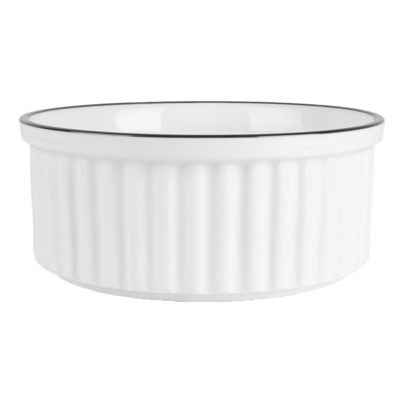 clayre & eef 6CEBO0211 Kom 650 ml Wit Keramiek Rond