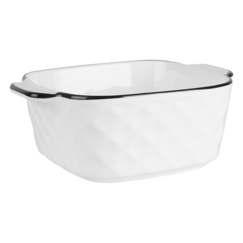 Clayre & Eef 6CEBO0212 Kom 400 Ml Wit Keramiek