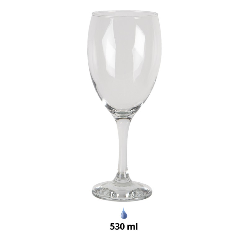 Clayre & Eef 6GL3424 Wijnglas 530 Ml Glas Wijnkelk