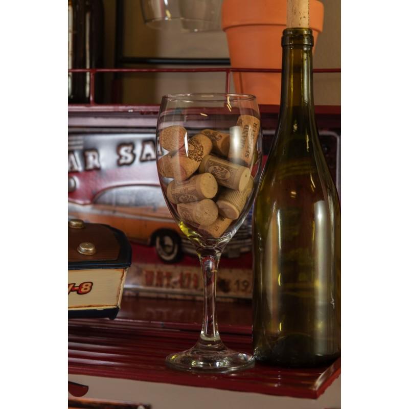 Clayre & Eef 6GL3424 Wijnglas 530 Ml Glas Wijnkelk