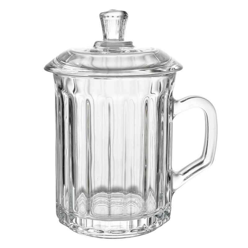 clayre & eef 6GL4727 Mok 300 ml Transparant Glas