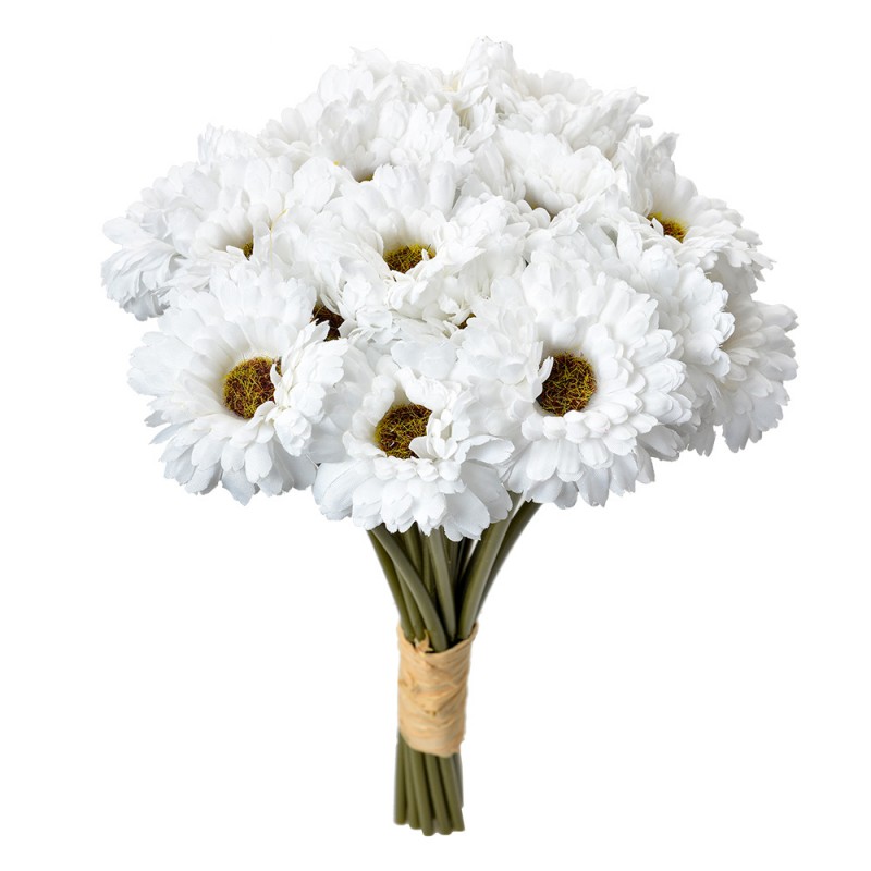 clayre & eef 6PL0394W Kunstbloem 30 cm Wit Kunststof