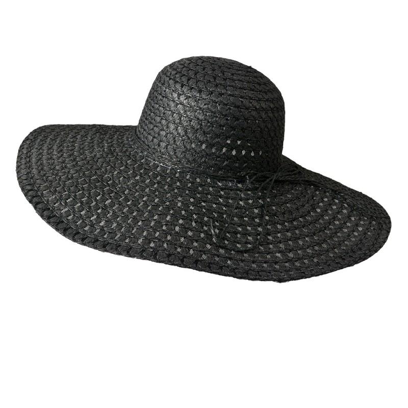 clayre & eef JZHA0120 Hoed Zwart Papierstro