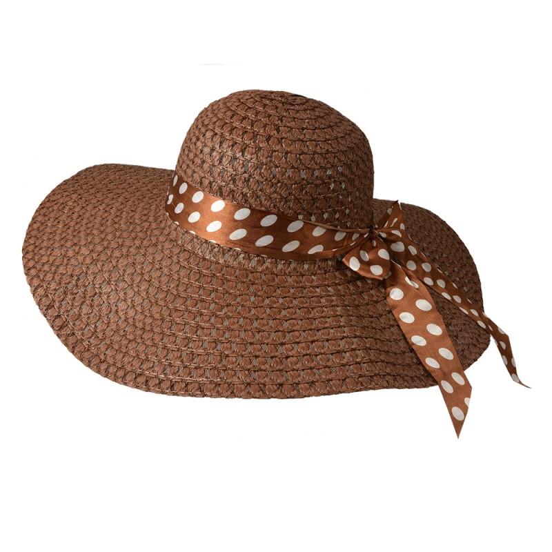 clayre & eef JZHA0121 Hoed Bruin Papierstro