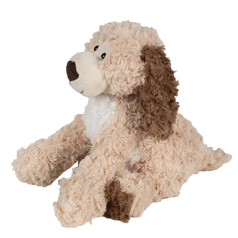 Clayre & Eef TW0590M Knuffel Hond 26 Cm Bruin Pluche