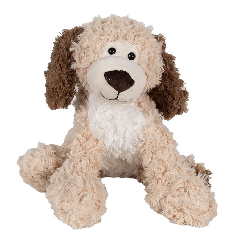 Clayre & Eef TW0590M Knuffel Hond 26 Cm Bruin Pluche