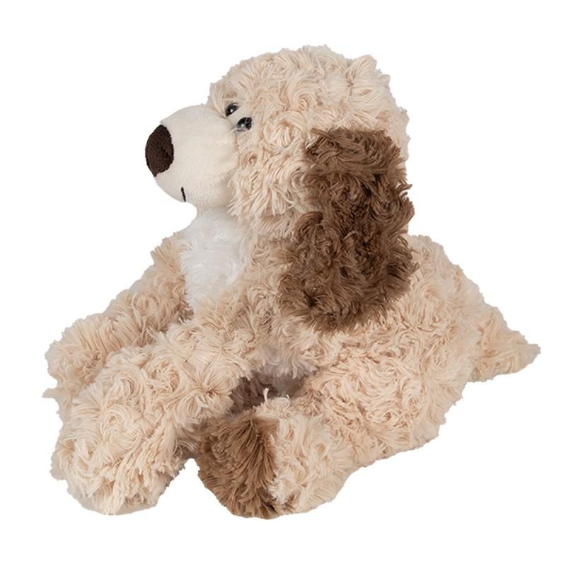Clayre & Eef TW0590S Knuffel Hond 21 Cm Bruin Pluche
