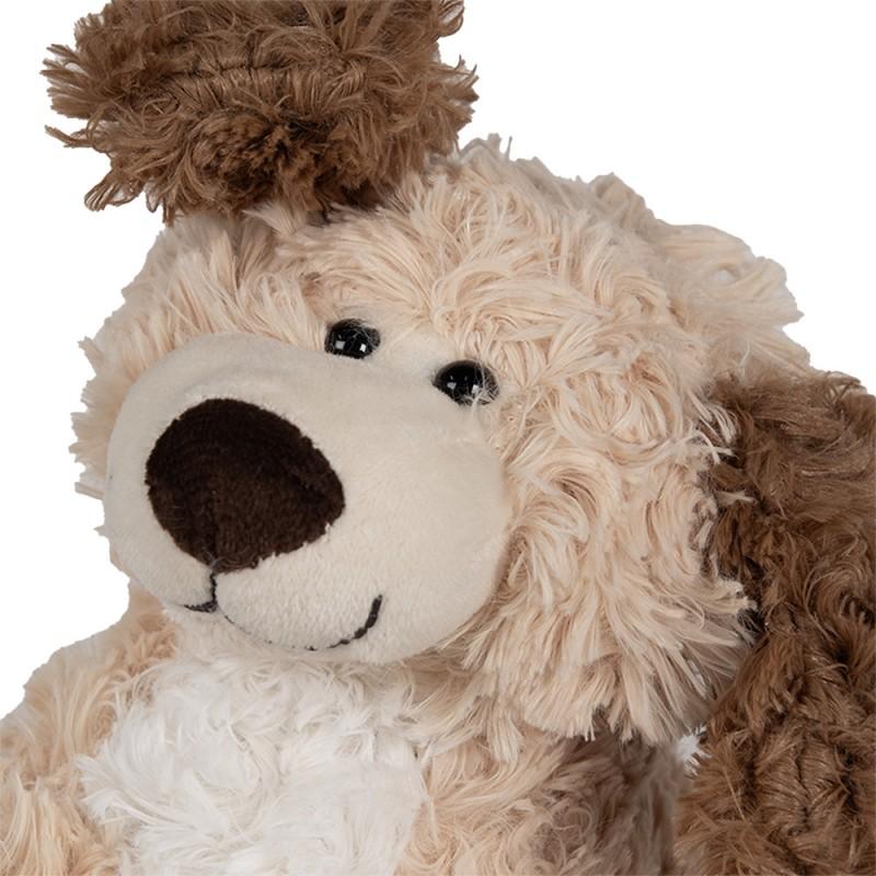 Clayre & Eef TW0590S Knuffel Hond 21 Cm Bruin Pluche