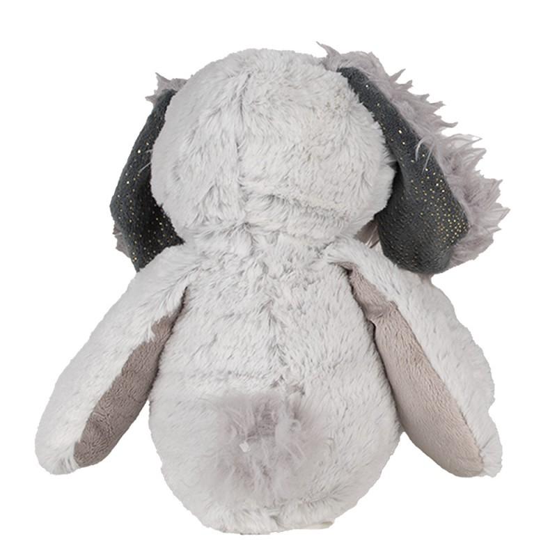 Clayre & Eef TW0592 Knuffel Hond 32 Cm Grijs Pluche