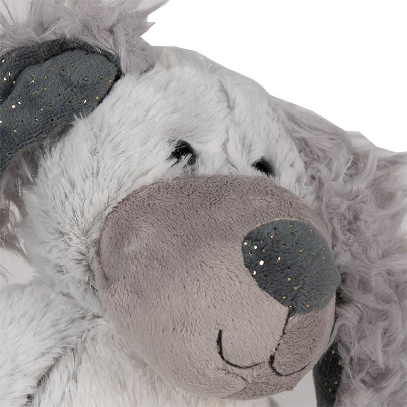 Clayre & Eef TW0592 Knuffel Hond 32 Cm Grijs Pluche