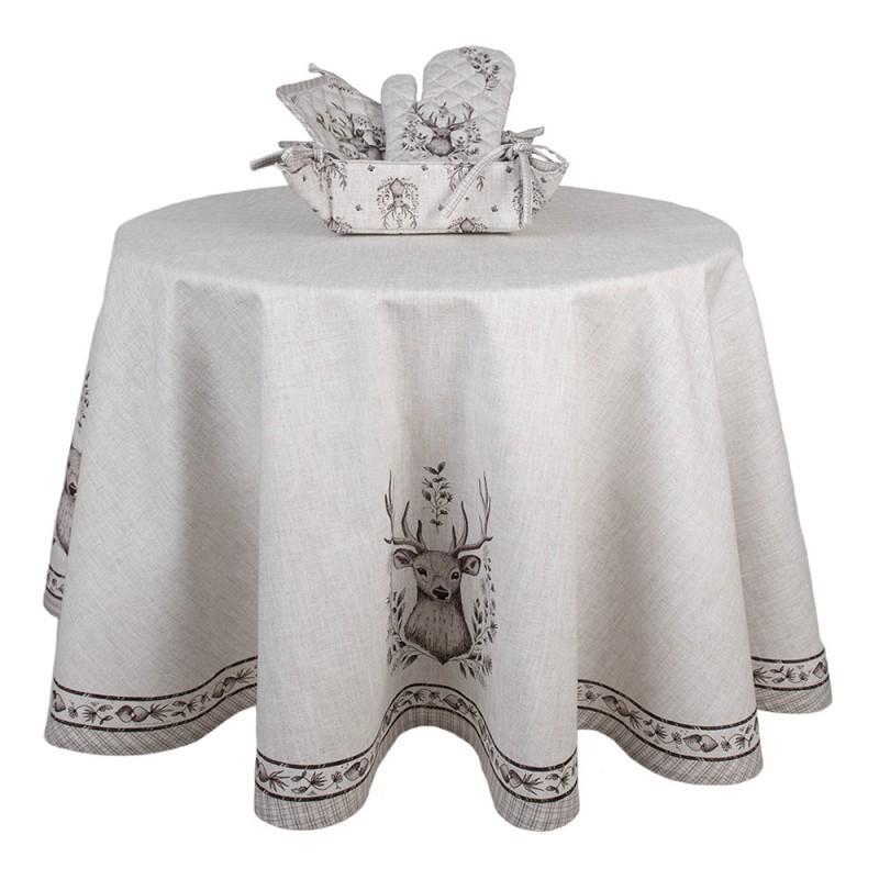 Clayre & Eef GTW44 Ovenwant 18x30 Cm Beige Katoen Hert