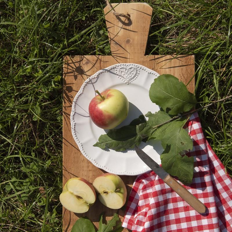 Clayre & Eef HRTDPN Ontbijtbord Ø 21 Cm Beige Keramiek Rond Bord