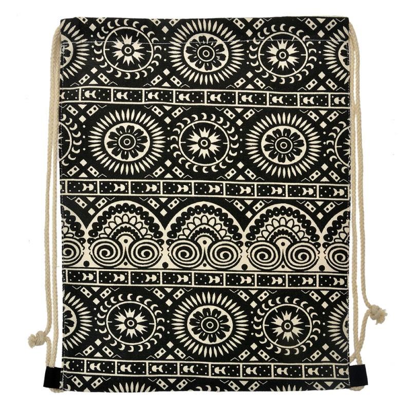 Clayre & Eef JZBG0311 Rugzak 34x43 Cm Zwart Synthetisch