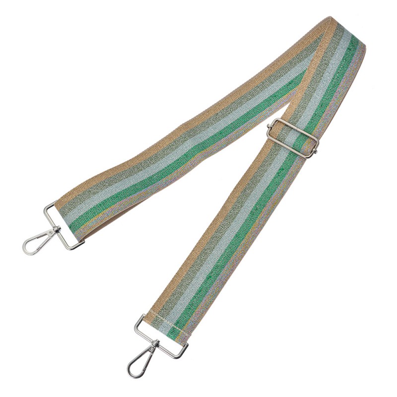 clayre & eef JZBS0001 Tassenriem 5x140 cm Beige Groen Synthetisch