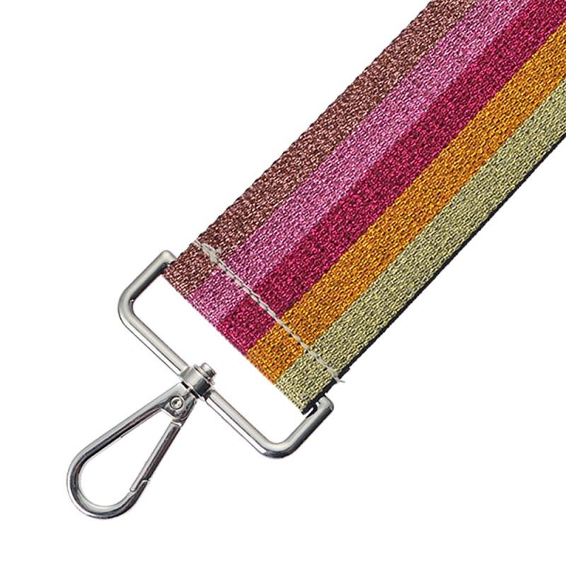 Clayre & Eef JZBS0002 Tassenriem 5x140 Cm Roze Synthetisch