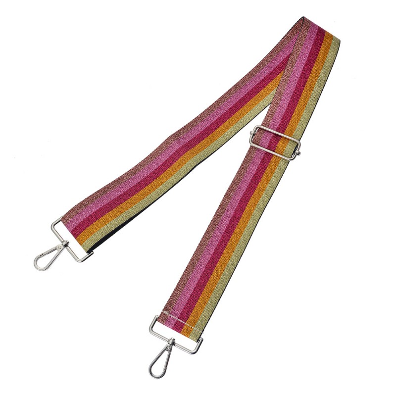 clayre & eef JZBS0002 Tassenriem 5x140 cm Roze Synthetisch