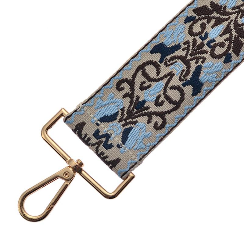 Clayre & Eef JZBS0004 Tassenriem 5x140 Cm Beige Bruin Synthetisch