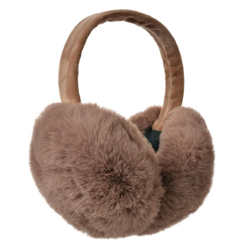 clayre & eef JZEW0008BE Oorwarmers One Size Bruin Polyester