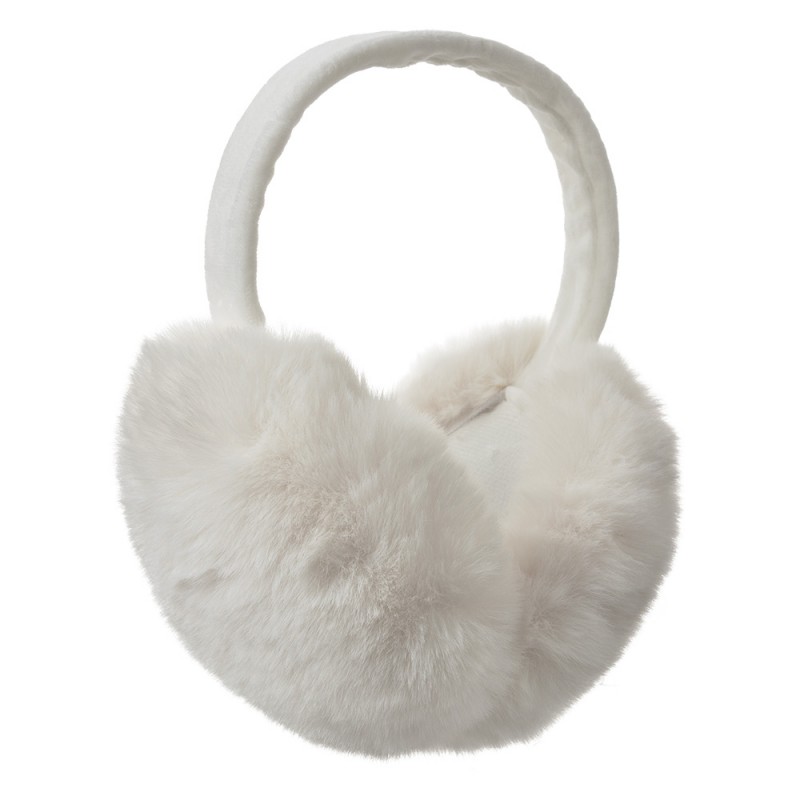 clayre & eef JZEW0008W Oorwarmers One Size Wit Polyester