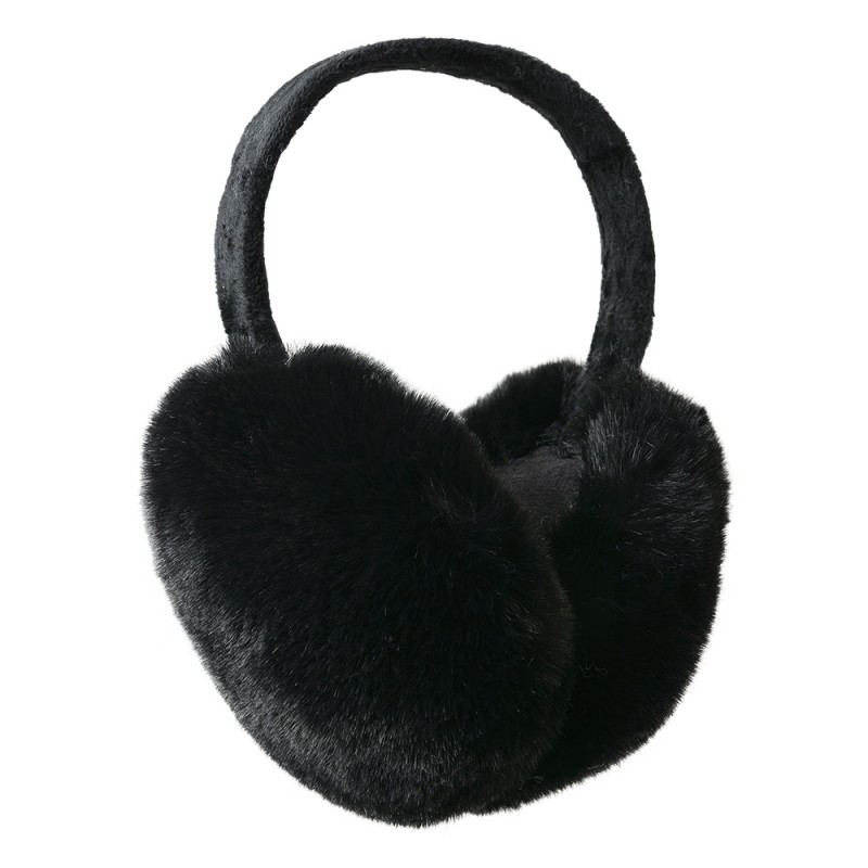 clayre & eef JZEW0008Z Oorwarmers One Size Zwart Polyester
