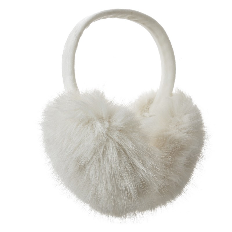 clayre & eef JZEW0009W Oorwarmers One Size Wit Polyester