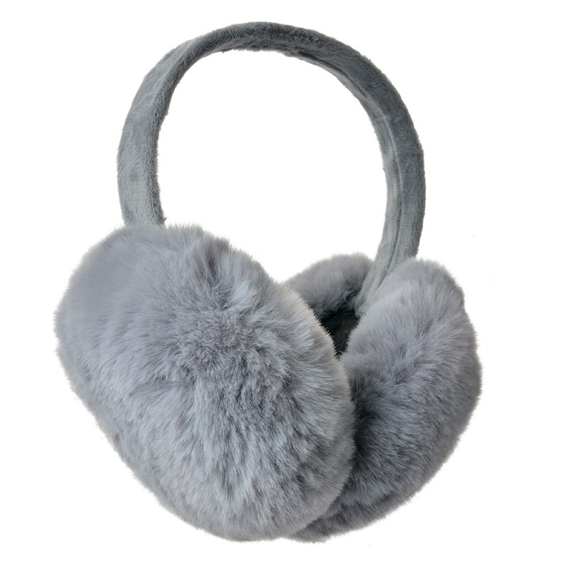 clayre & eef JZEW0016G Oorwarmers One Size Grijs Polyester