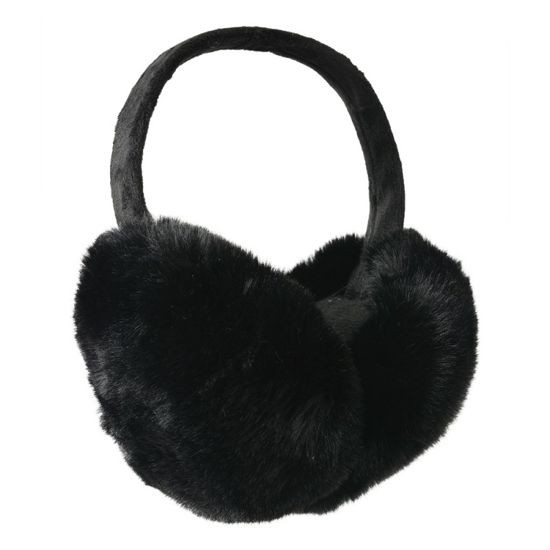 clayre & eef JZEW0016Z Oorwarmers One Size Zwart Polyester