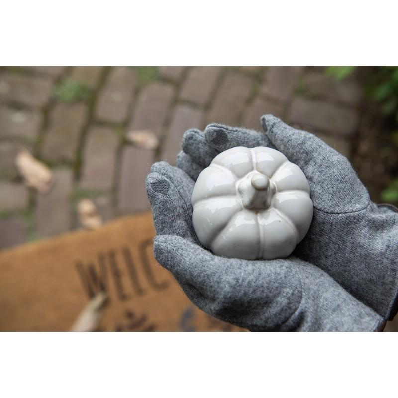 Clayre & Eef JZGL0096G Handschoenen Winter 9x23 Cm Grijs Polyester