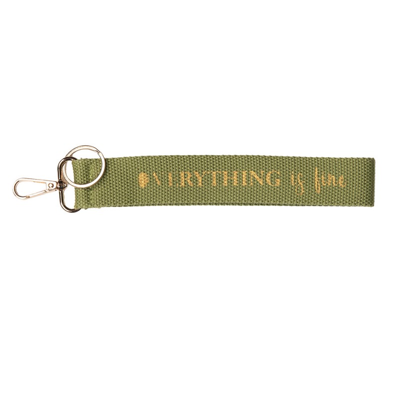 clayre & eef JZKC0161 Sleutelhanger 20 cm Groen Synthetisch