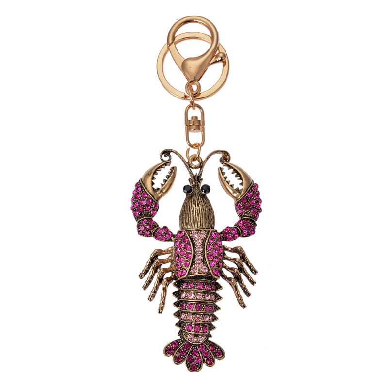 clayre & eef JZKC0172 Sleutelhanger 5x2x9 cm Goudkleurig Metaal