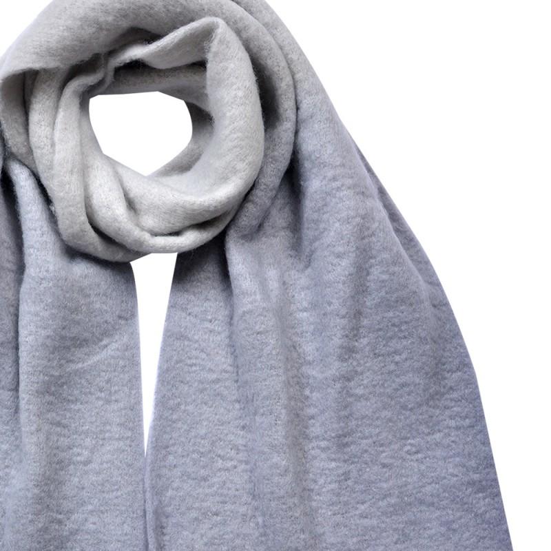 Clayre & Eef JZSC0827G Wintersjaal Dames 32x220 Cm Grijs Synthetisch