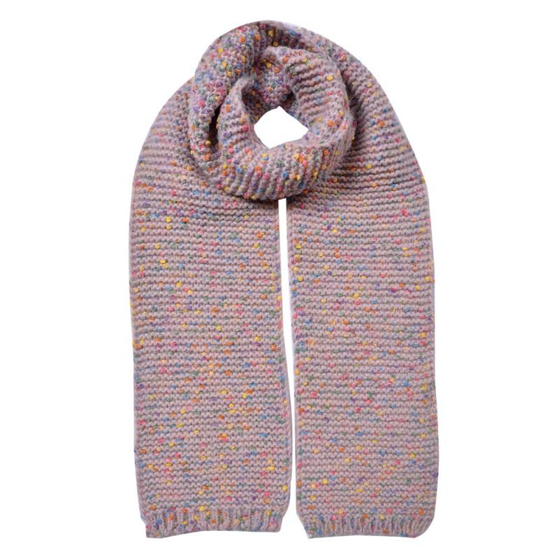 clayre & eef JZSC0829P Wintersjaal Dames 14x146 cm Roze Synthetisch