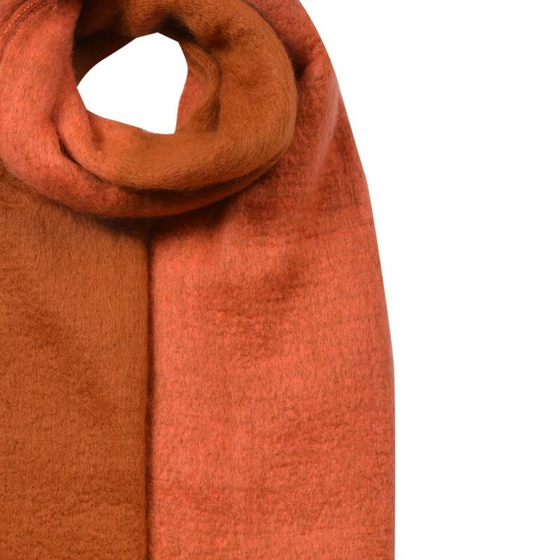 Clayre & Eef JZSC0835CH Wintersjaal Dames 40x240 Cm Bruin Synthetisch