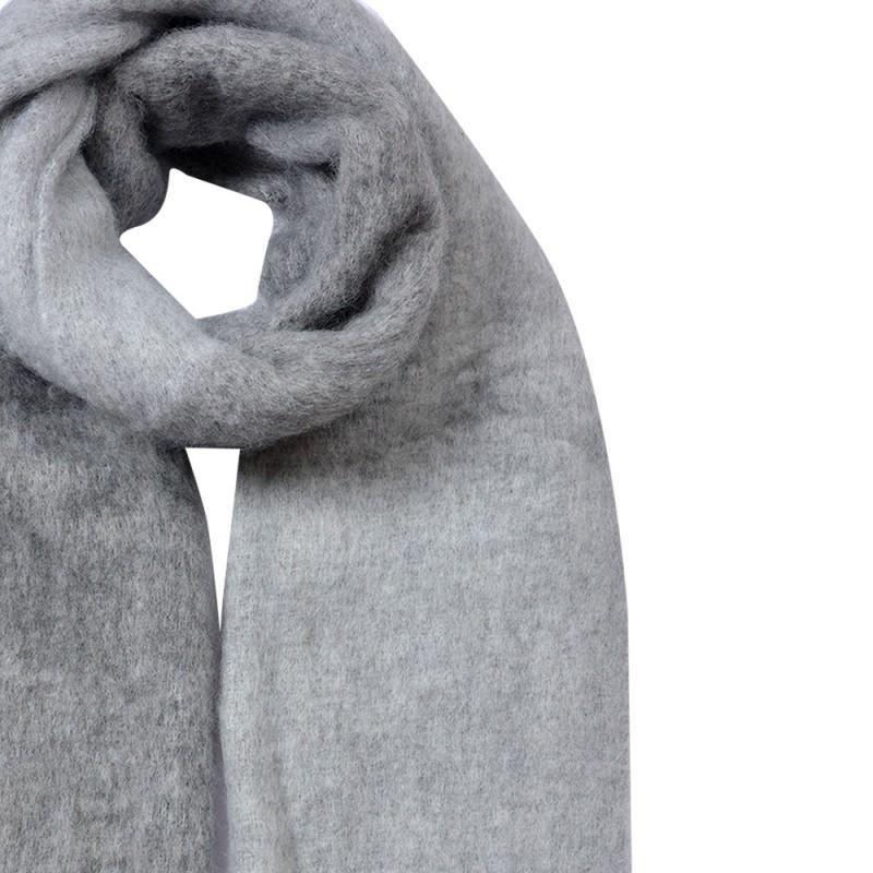 Clayre & Eef JZSC0835G Wintersjaal Dames 40x240 Cm Grijs