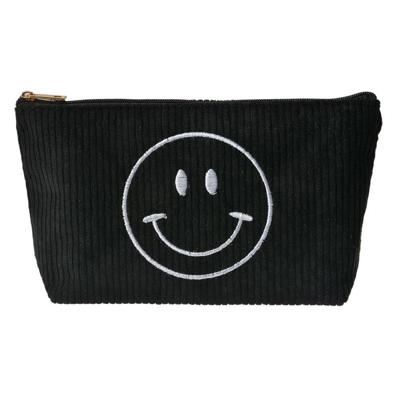 clayre & eef JZTB0076 Toilettas Dames 20x5x12 cm Zwart Synthetisch smile