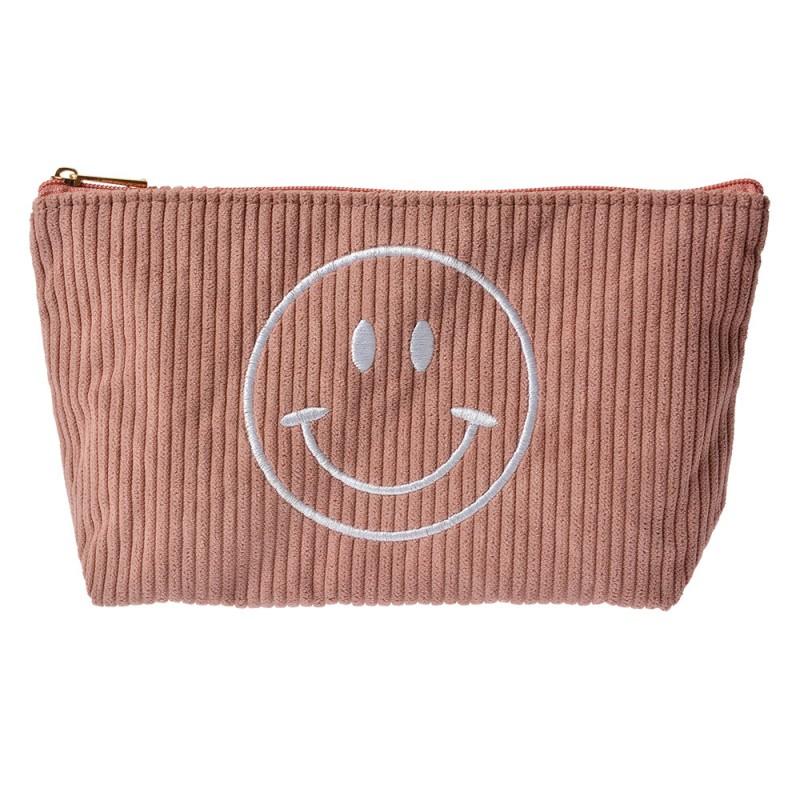 clayre & eef JZTB0077 Toilettas Dames 20x5x12 cm Roze Synthetisch smile