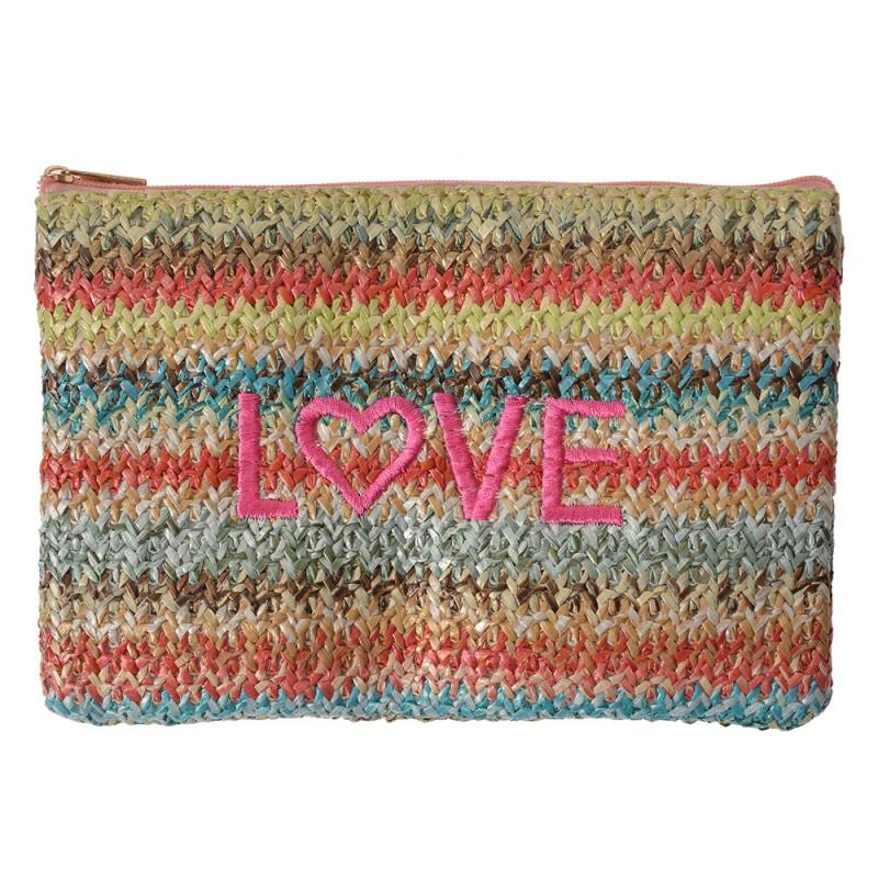 clayre & eef JZTB0079 Toilettas Dames 20x13 cm Meerkleurig Synthetisch