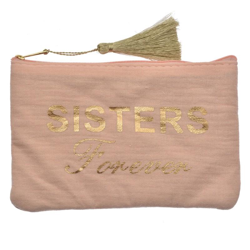 clayre & eef JZTB0081P Toilettas Dames 17x11 cm Roze Synthetisch