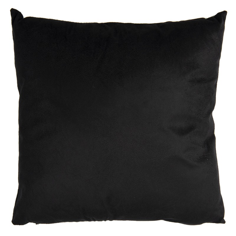 Clayre & Eef KG023.049 Sierkussen 45x45 Cm Blauw Synthetisch Pauw Vierkant Kussenhoes Met Kussenvulling