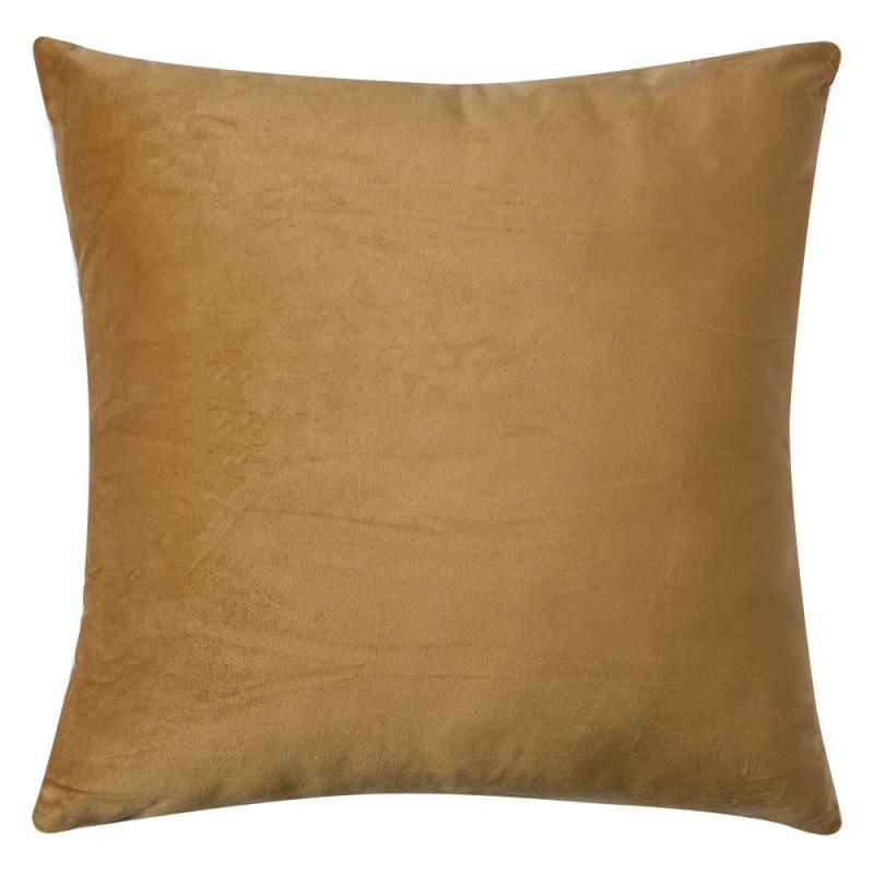 clayre & eef KT021.396 Kussenhoes 45x45 cm Bruin Synthetisch